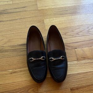 Coach Black Loafers with Horsebit Detail